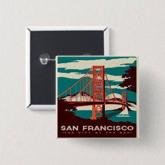 Bron i San Francisco Vintage Stil Golden Grind Knapp