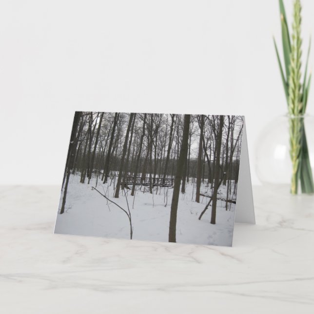 Bron i Snö Helgkort (Framsida)