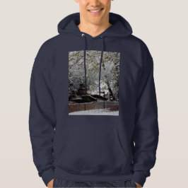 Bron, i snö hoodie