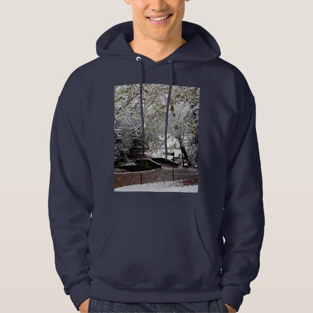 Bron, i snö hoodie (Framsida)