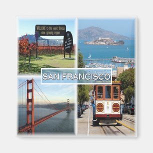 Bron i US San Francisco - Napa Valley Golden Grind Magnet