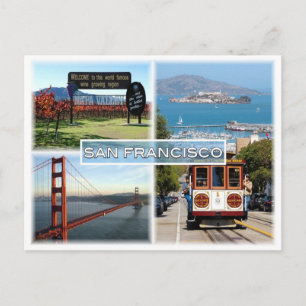 Bron i US San Francisco - Napa Valley Golden Grind Vykort
