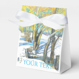 Bron i vintermålningen Watercol Presentaskar