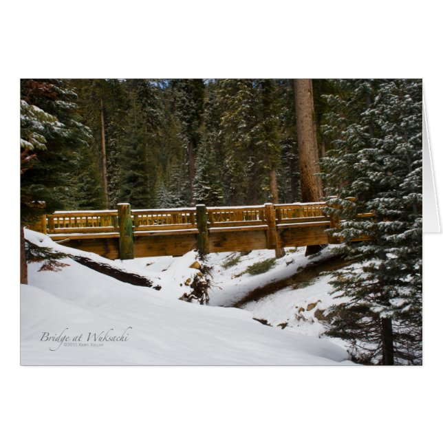 Bron i Wuksachi Hälsningskort (Framsidan Horizontal)