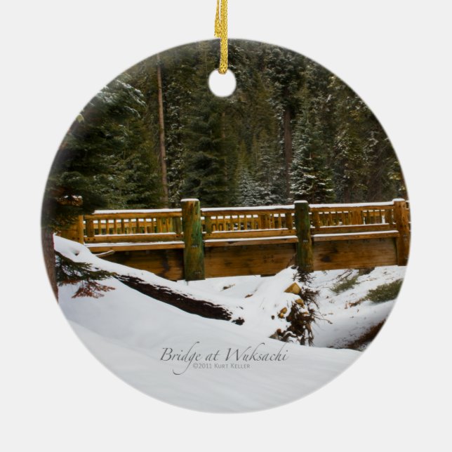 Bron i Wuksachi Julgransprydnad Keramik (Baksidan)