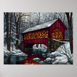 Bron med glashölje poster