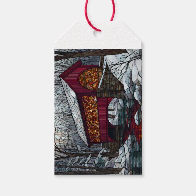 Bron med glashölje presentetikett (Framsidan)