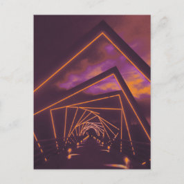 bron med hög tresidig spårbana vykort