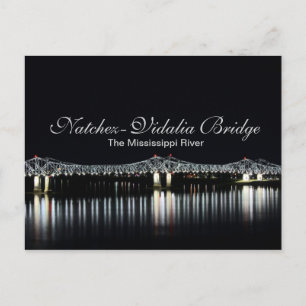 Bron Natchez-Vidalia - Mississippi River Vykort