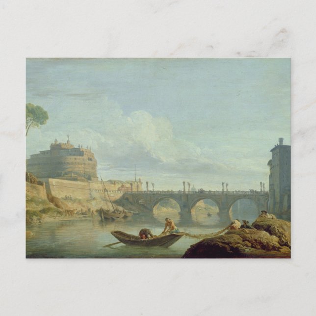 Bron och Castle Sant'Angelo, 1745 Vykort (Framsida)