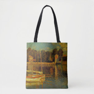 Bron över Argenteuil av Claude Monet Tygkasse