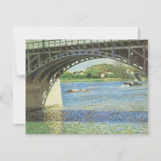 Bron över Argenteuil av Gustave Caillebotte (Framsida)