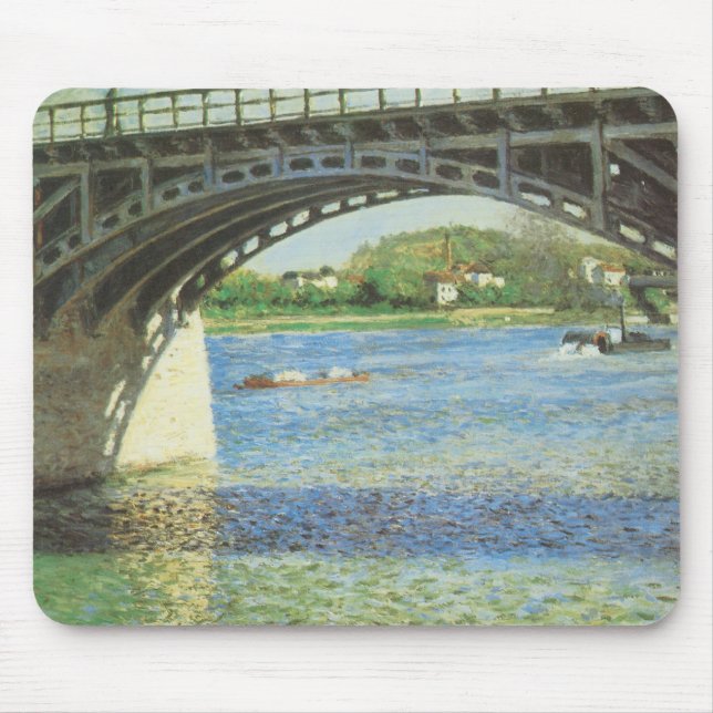 Bron över Argenteuil av Gustave Caillebotte Musmatta (Framsidan)