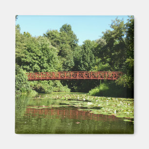Bron över Centennial Lake i Ellicott City Magnet
