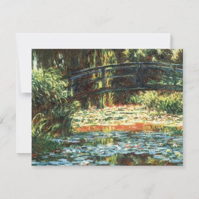 Bron över dammen med näckrosor av Claude Monet (Framsida)