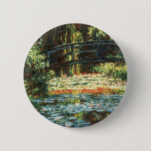 Bron över dammen med näckrosor av Claude Monet Knapp
