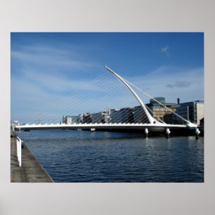 Bron över Dublin Ireland River Poster