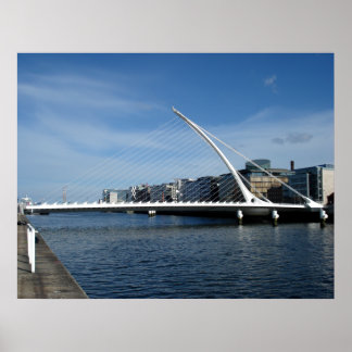 Bron över Dublin Ireland River Poster
