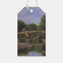 Bron över en flod i Spanien (av Santiago Rusiñol) Presentetikett