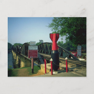 Bron över floden Kwai, Kanchanaburi, Thailand Vykort