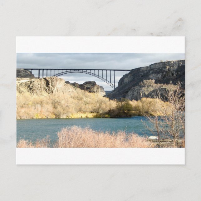 Bron över floden Snake Vykort (Framsida)