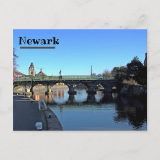 Bron över floden Trent vid Newark Postcard Vykort