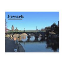 Bron över floden Trent vid Newark Postcard