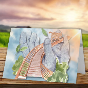 Bron över Kärlek Pet Sympathy Kort