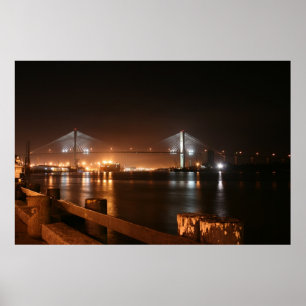 Bron över Savannah River Poster