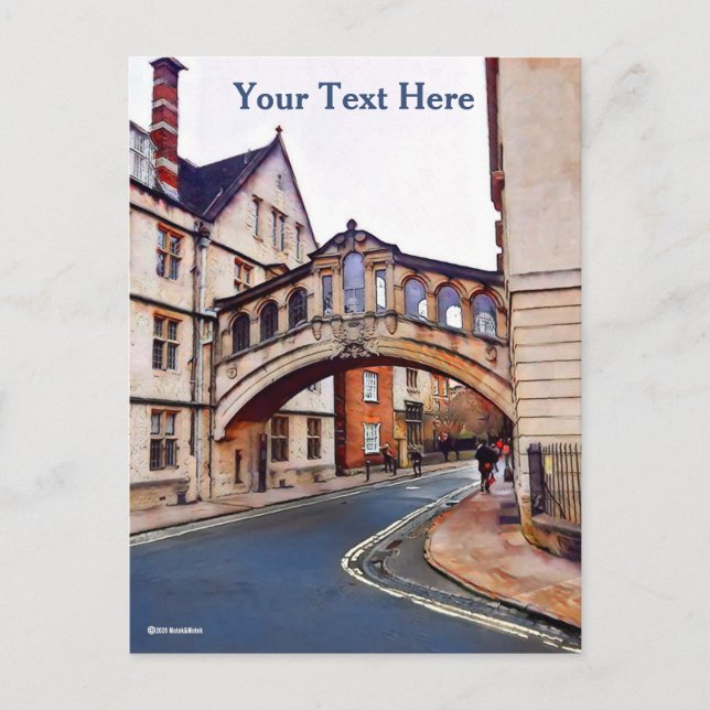 Bron över Sighs - Oxford Vykort (Framsida)