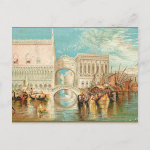 Bron över Sighs Venedig Vykort