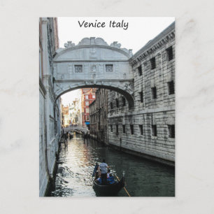 Bron över Sighs Venedig Vykort
