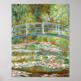 Bron över Vatten Lilies Pond | Claude Monet | Poster