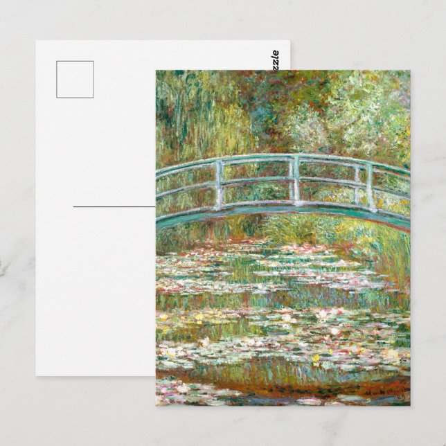 Bron över Vatten Lilies Pond | Claude Monet | Vykort (Fram/baksida)