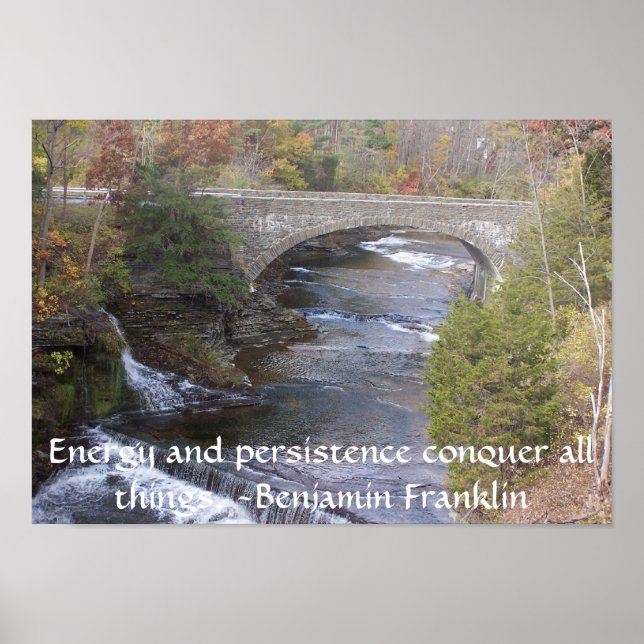 Bron över Vatten Poster (Framsidan)