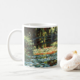 Bron över Waterlily Pond av Claude Monet Kaffemugg