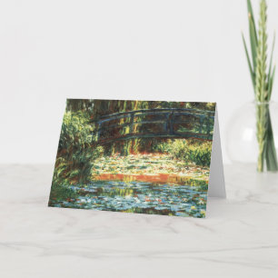 Bron över Waterlily Pond av Claude Monet Kort