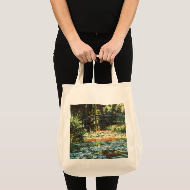 Bron över Waterlily Pond av Claude Monet Tygkasse (Framsida (produkt))