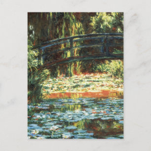 Bron över Waterlily Pond av Claude Monet Vykort