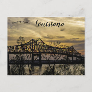 Bron på Baton Rouge i Louisiana Vykort