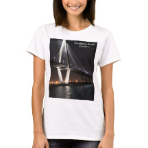 Bron på natten, Charleston SC, fotografi