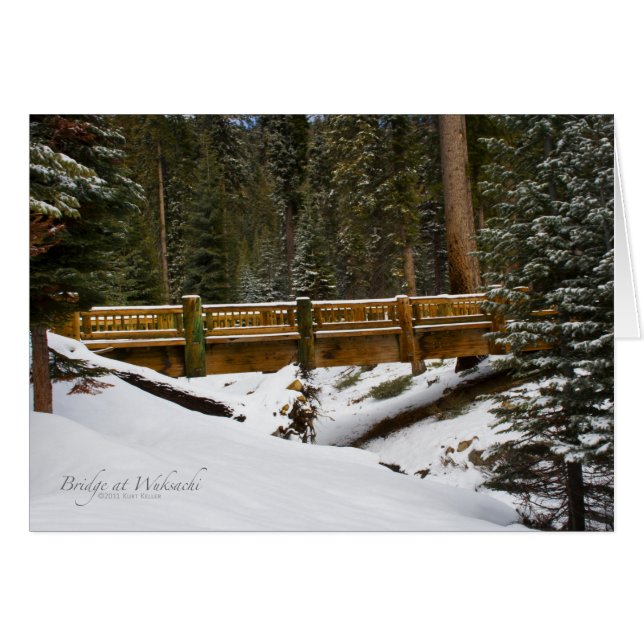 Bron på Wuksachi-kort Hälsningskort (Framsidan Horizontal)