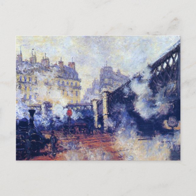 Bron Pont de l'Europe av Monet, Vykort (Framsida)