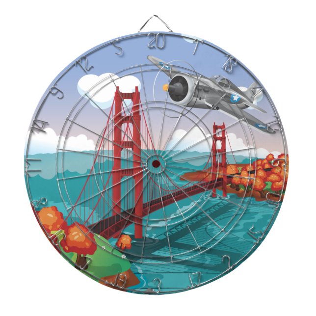 Bron San Francisco Golden Grind Darttavla (Framsidan)