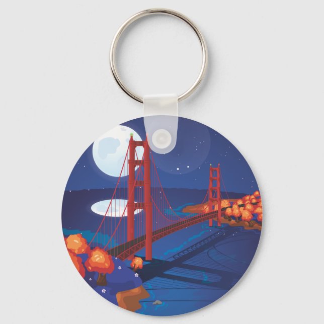 Bron San Francisco Golden Grind Nyckelring (Framsida)