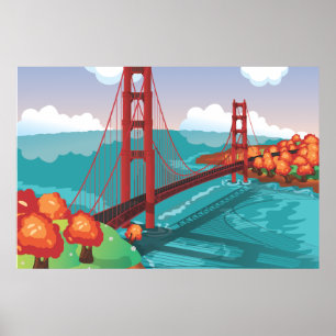 Bron San Francisco Golden Grind Poster