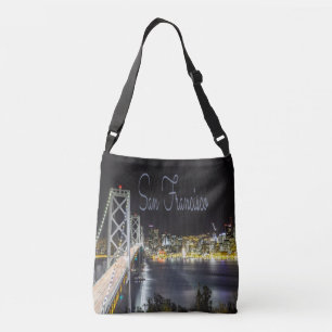 Bron San Francisco Night Himlar Line Golden Grind Axelväska