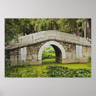 Bron, sommarpalatset, Peking, China Poster