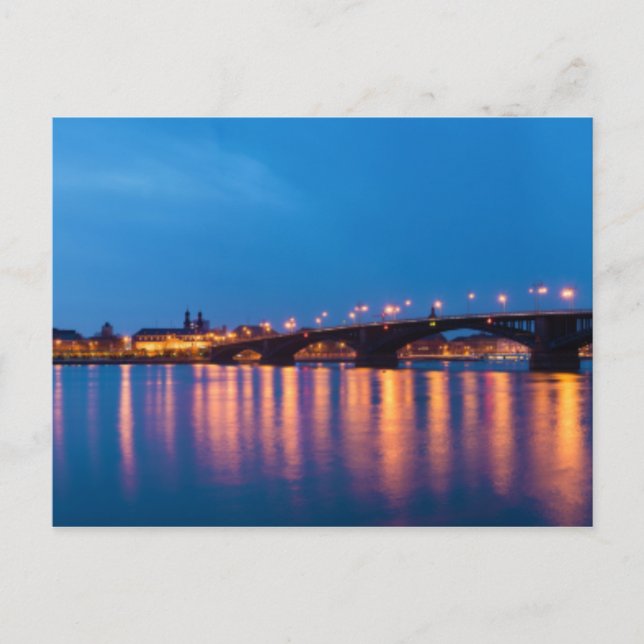 Bron Theodor Heuss över Rhen Vykort (Framsida)