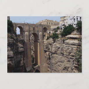 Bron till det gamla kvartalet, Ronda, Spanien Vykort